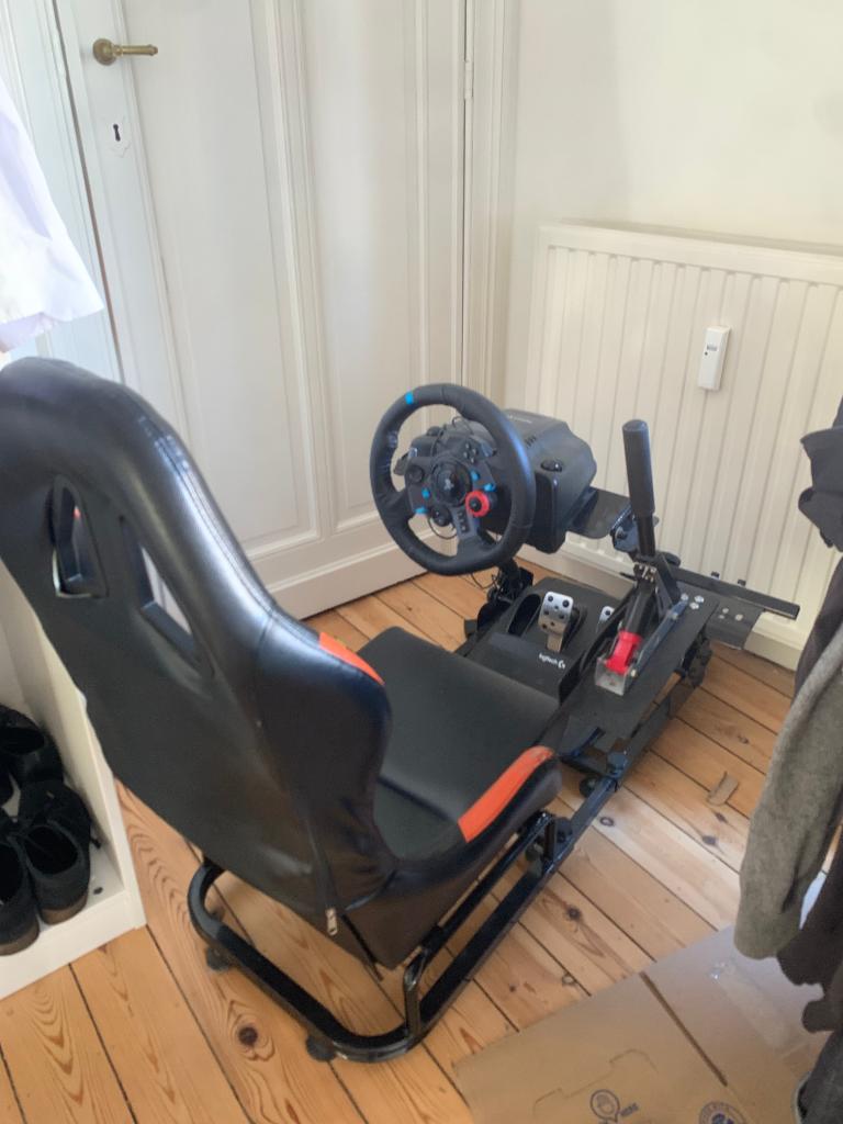 Set up complet : siège + volant Logitech G29 + frein à main, Ophalen, Gebruikt, Original