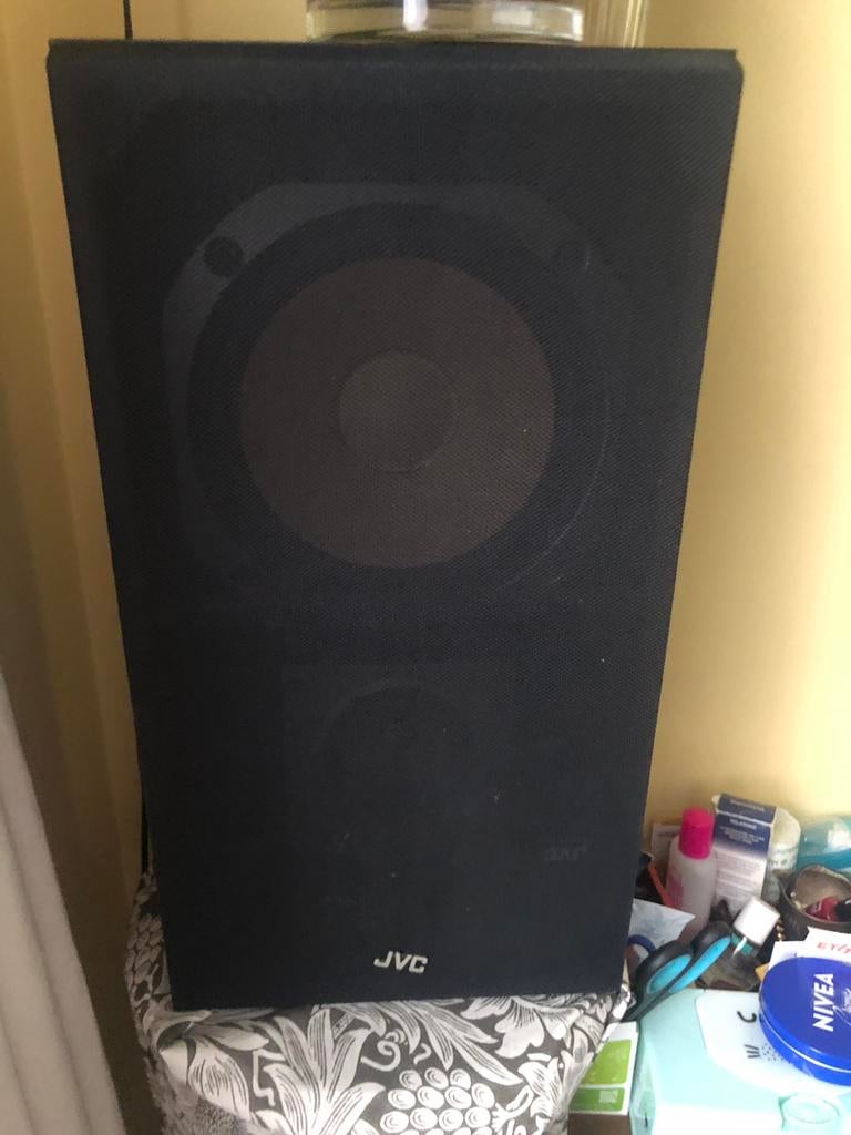 JVC S-P33 BE haut parleur 50W /100W, Moins de 60 watts, JVC, Enlèvement, Utilisé