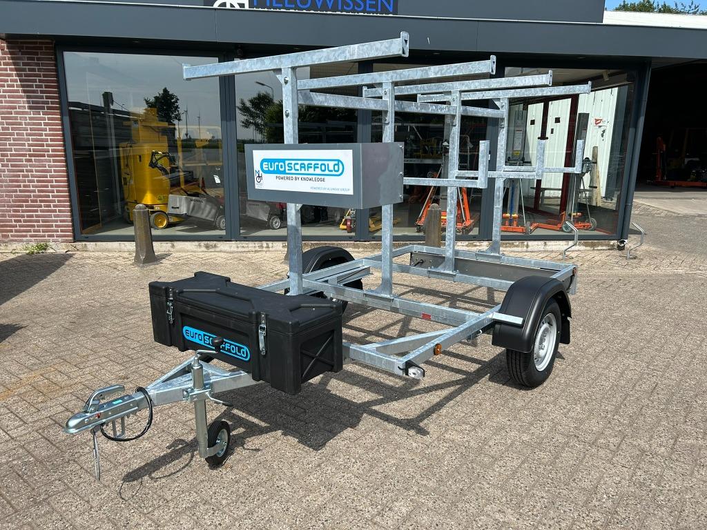 Euroscaffold steigeraanhanger/steiger aanhangwagen 250CM, Ophalen, Gebruikt