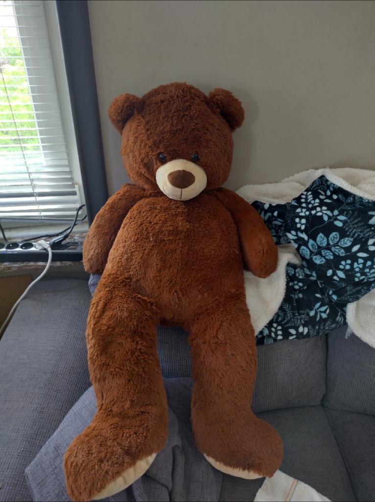 grand peluche brun, Enlèvement, Comme neuf, Ours
