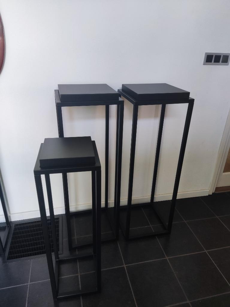 Black-line sokkel zuil pilaar plantentafel! NIEUW, Ophalen of Verzenden, Nieuw