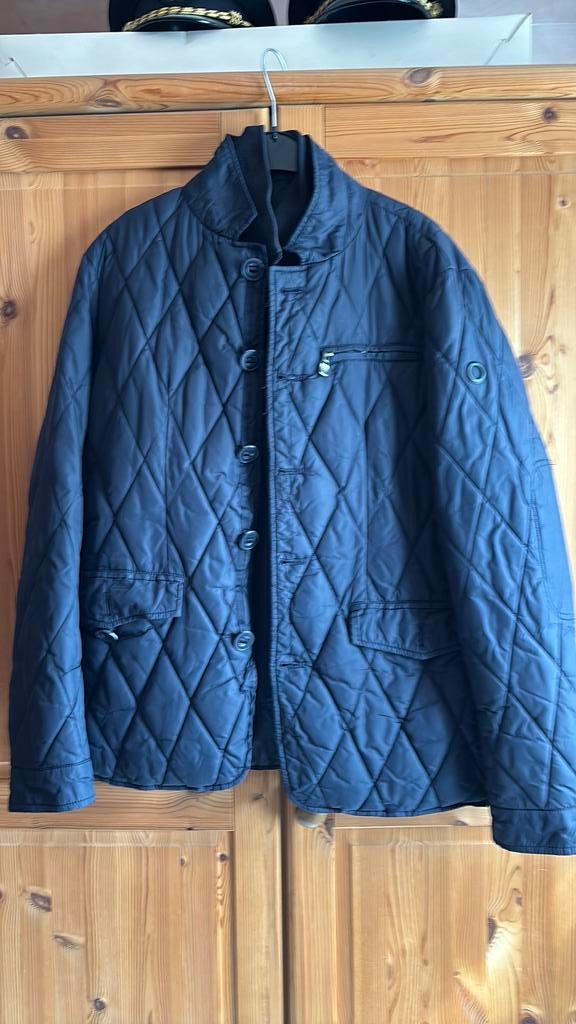 Retro blauw jacket large, Ophalen of Verzenden, Zo goed als nieuw, Blauw