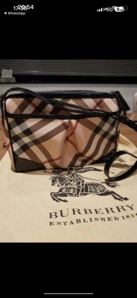 Burberry-tas, Ophalen, Gebruikt, Zwart, Schoudertasje