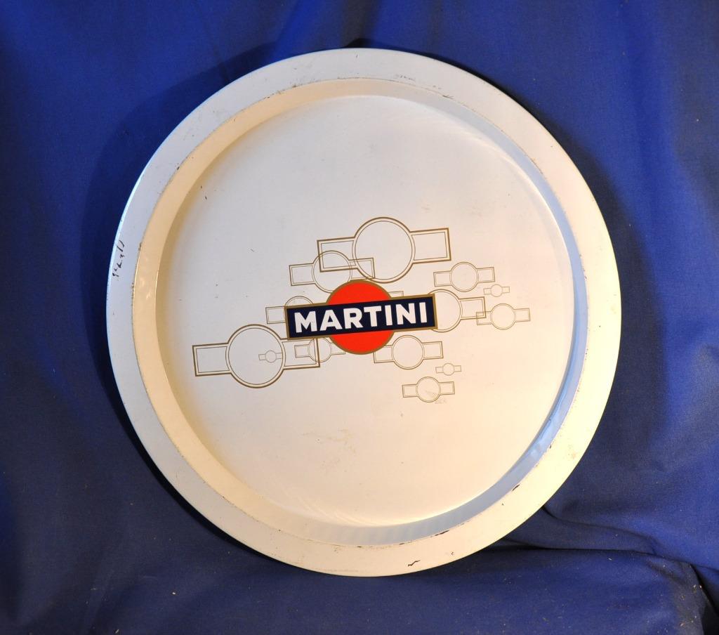 plateau de brasserie en metal publicité martini, Enlèvement ou Envoi, Utilisé, Autres types