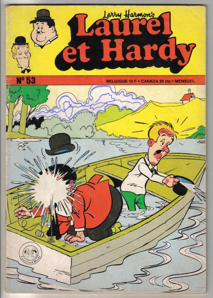 Stripboek "LAUREL en HARDY" nr. 53 Larry Harmon's, Boeken, Eén stripboek, Ophalen of Verzenden, Zo goed als nieuw, Larry hamon's
