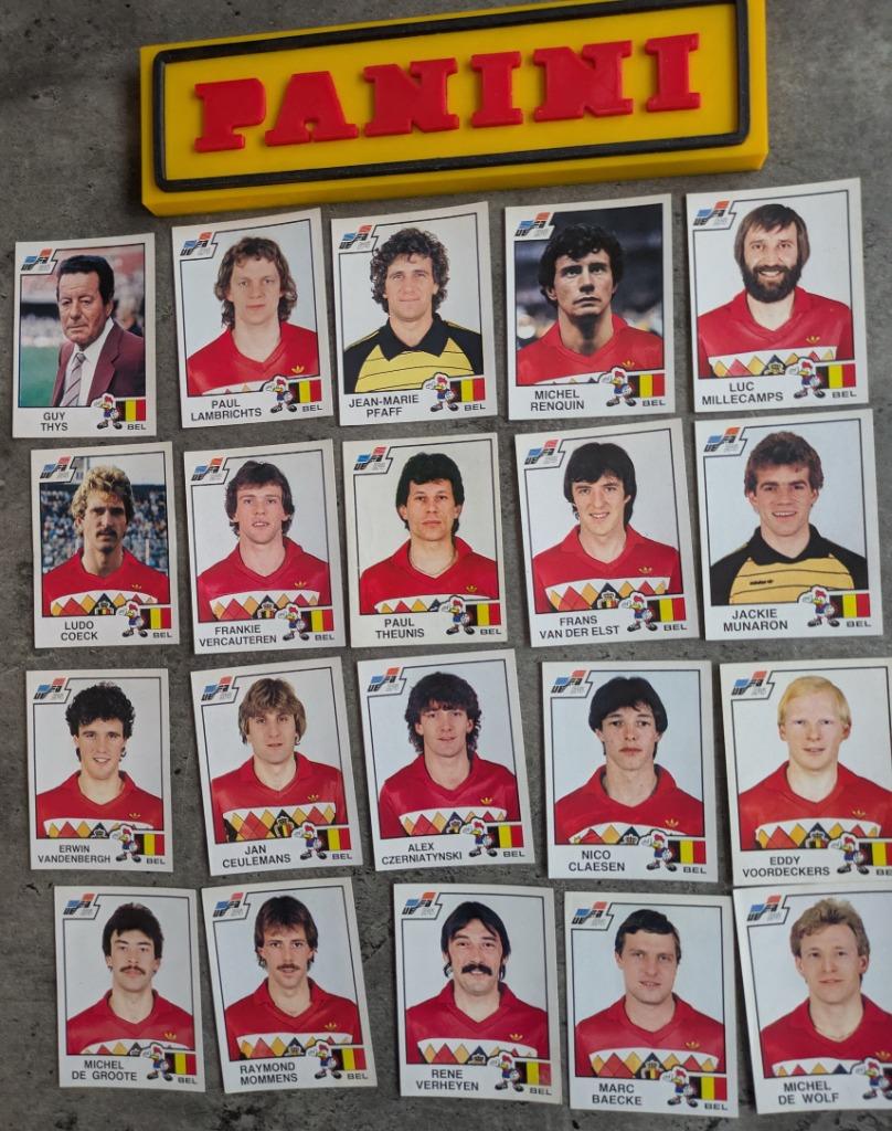 PANINI VOETBAL EURO 84 20X RODE DUIVELS BELGIE STICKERS 1984, Hobby en Vrije tijd, Verzenden, Zo goed als nieuw