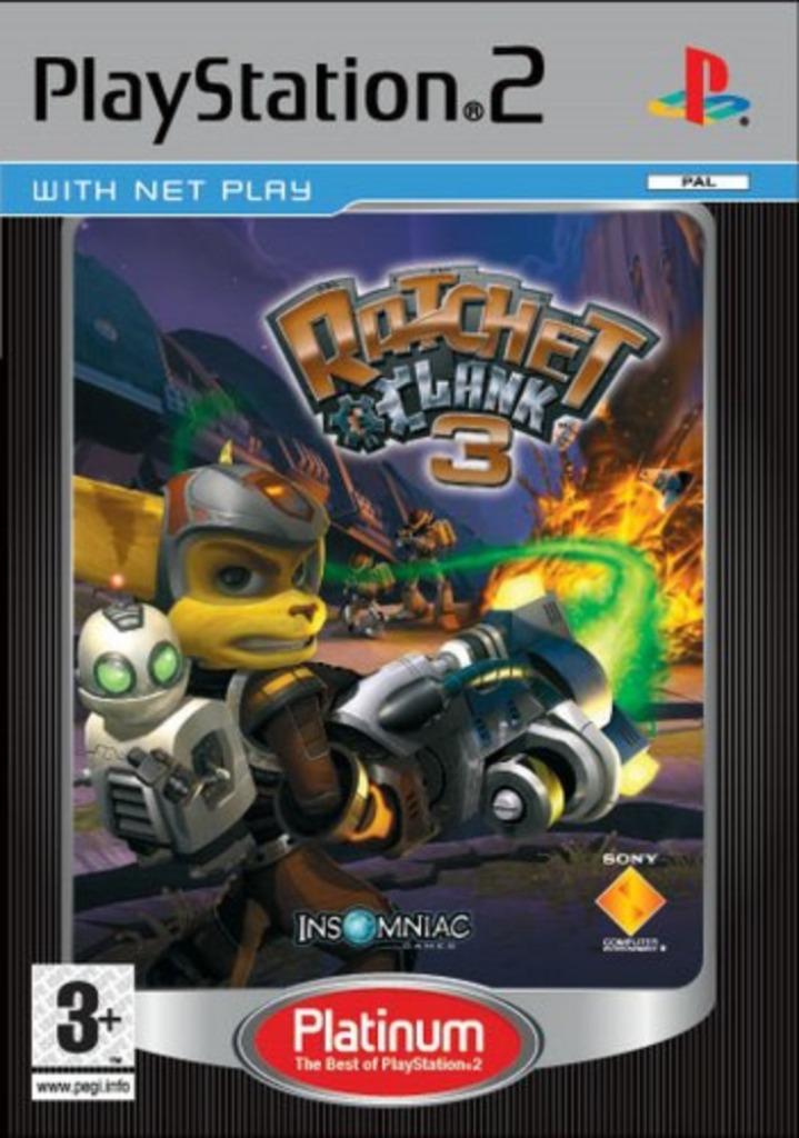 Ratchet and Clank 3 Platinum, Games en Spelcomputers, Games | Sony PlayStation 2, Gebruikt, 1 speler, Ophalen of Verzenden, Vanaf 3 jaar