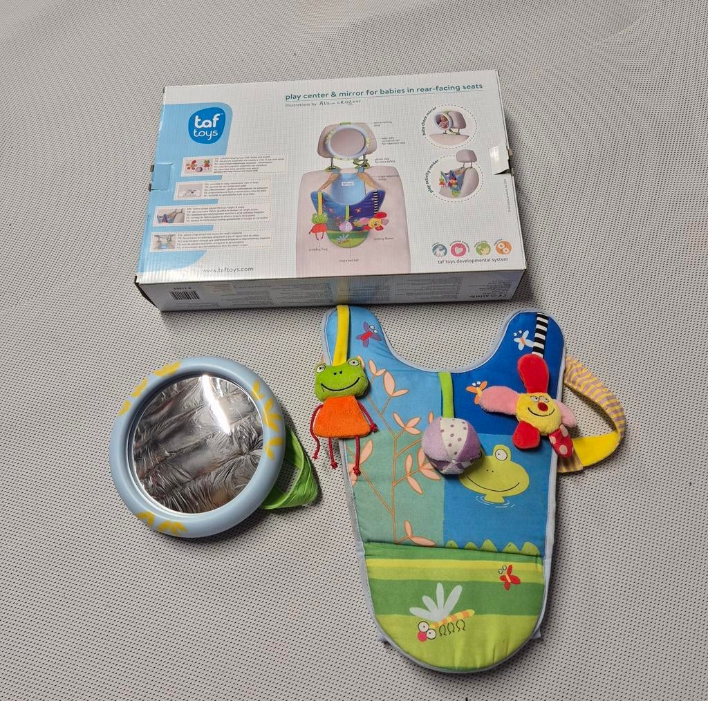 Autospiegel + speeltje, Ophalen, Gebruikt