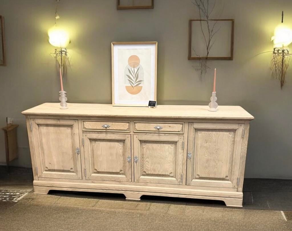 bahut en chêne brut aérogommé, Enlèvement, Comme neuf, Chêne