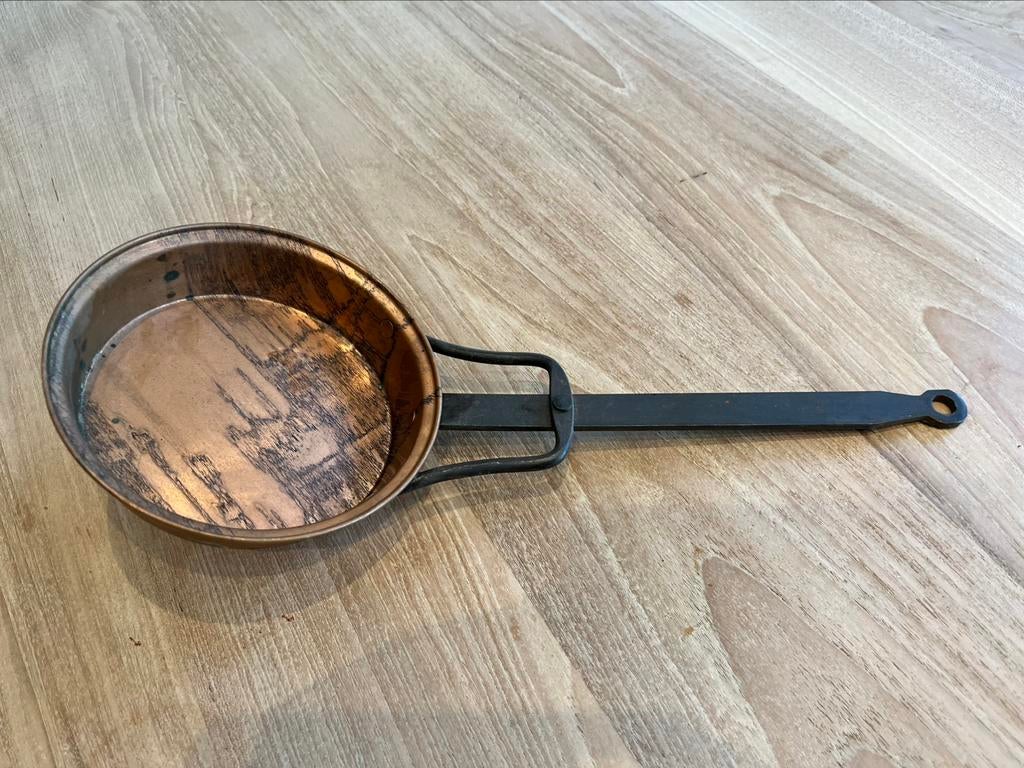 Koperen bedverwarmer zonder deksel, Ophalen