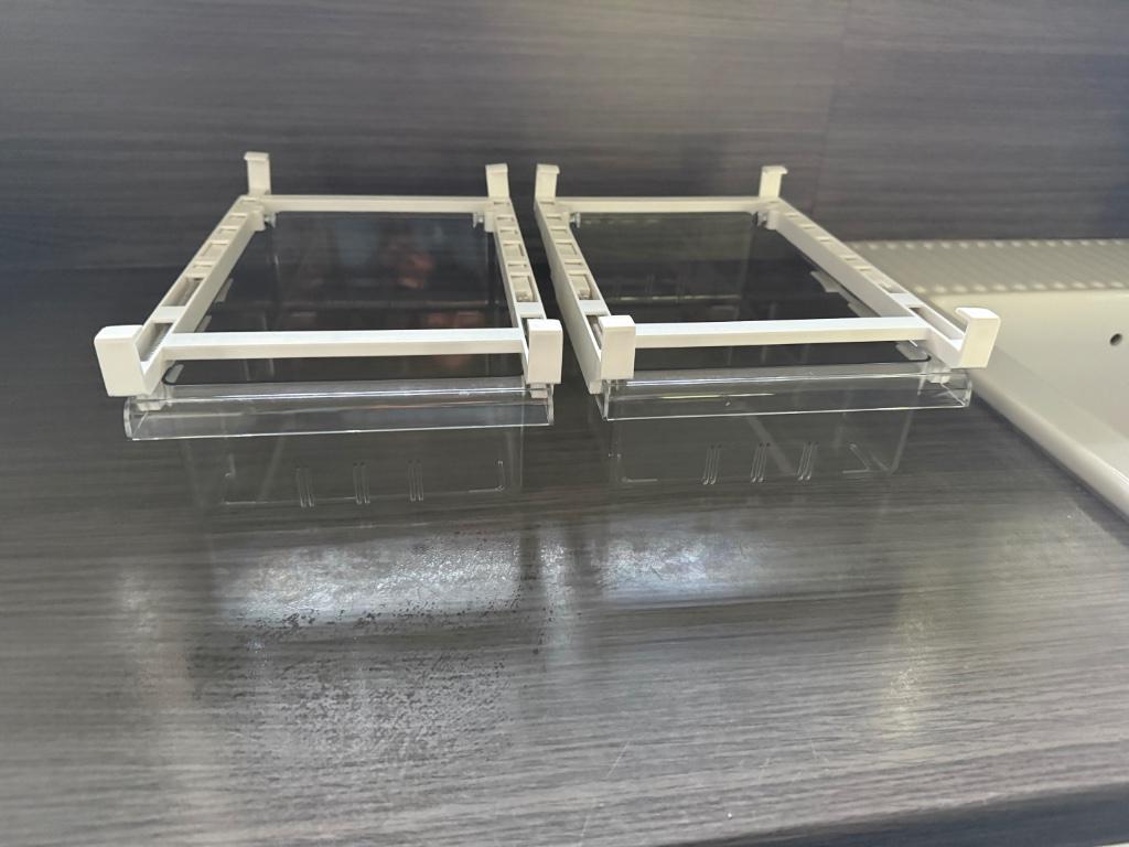 Schuif keukenkoelkast, Huis en Inrichting, Keuken | Keukenelementen, Minder dan 50 cm, Wit, Ophalen of Verzenden, Zo goed als nieuw