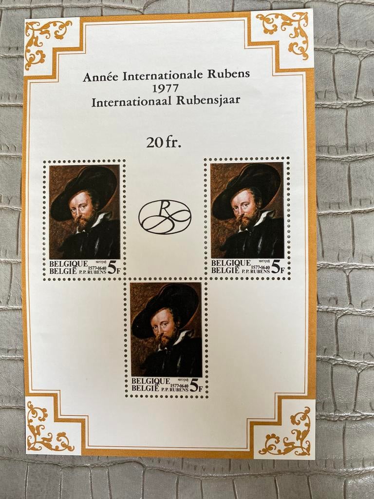 Postzegels Rubens 1977, Postzegels en Munten, Postzegels | Europa | België, Ophalen, Orginele gom, Kunst, Zonder stempel