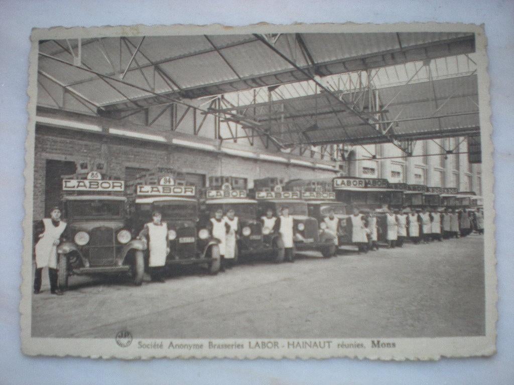 Brasseries LABOR  Mons,, carte postale, Collections, Marques de bière, Enlèvement ou Envoi, Comme neuf