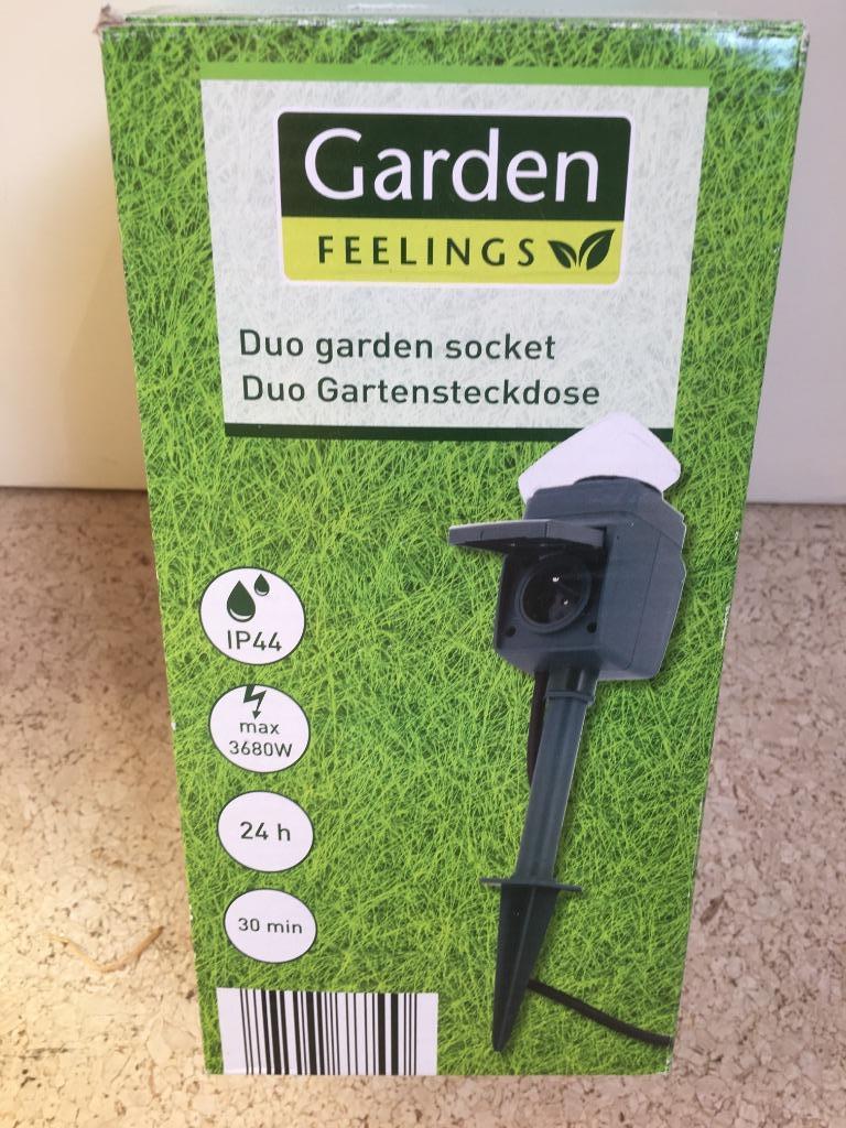 Garden Feelings : dubbel tuinstopcontact, Tuin en Terras, Ophalen of Verzenden, Nieuw