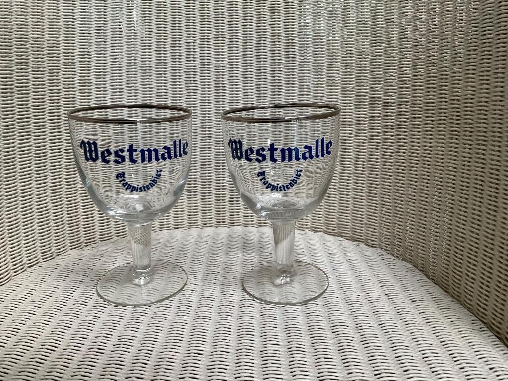 Trappistenglas Westmalle, Verzamelen, Biermerken, Ophalen of Verzenden, Gebruikt, Glas of Glazen