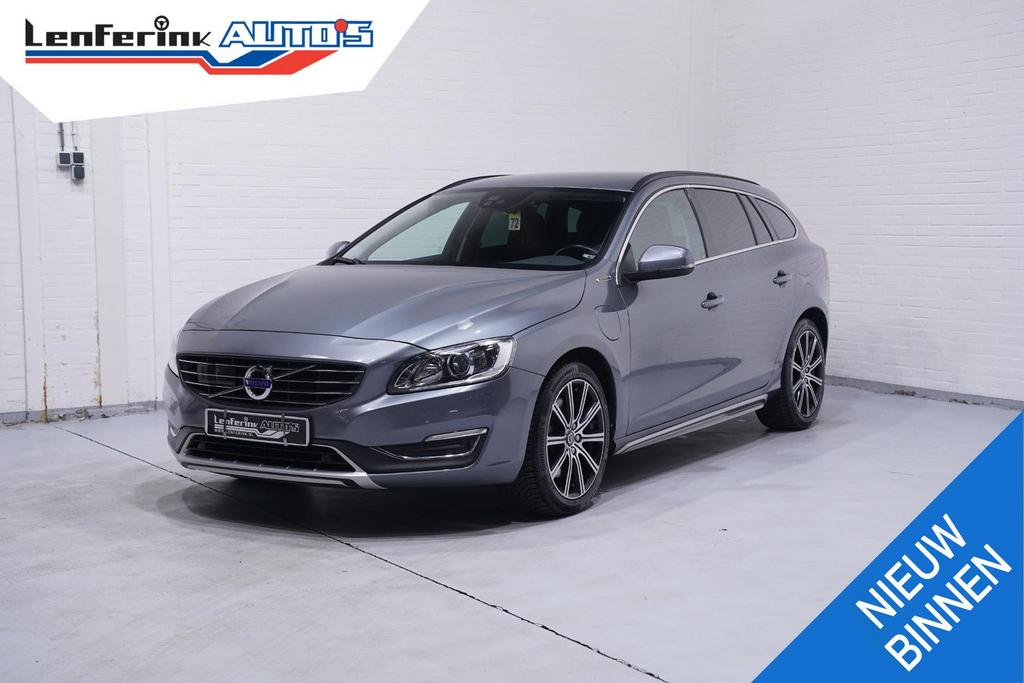 Volvo V60 2.4 D5 Twin Engine AWD navigatie lederen bekleding, Auto's, Automaat, 48 g/km, Startonderbreker, Break
