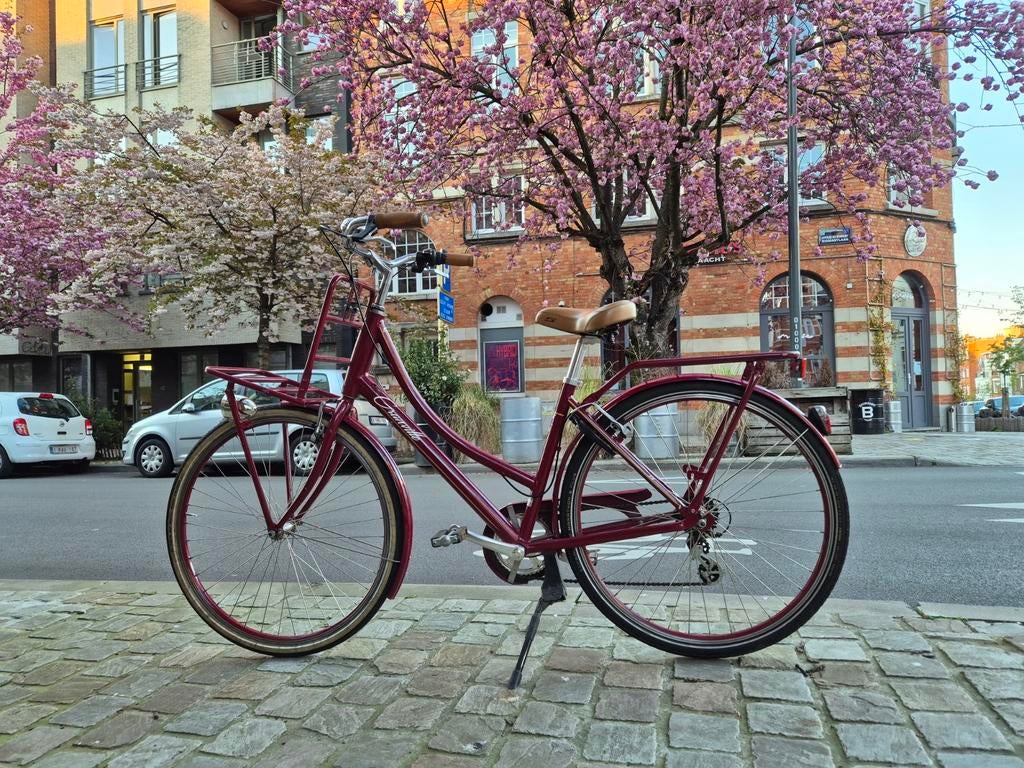 Damesfiets - Granville - bordeaux/rood, Fietsen en Brommers, Fietsen | Dames | Omafietsen, Versnellingen, Ophalen