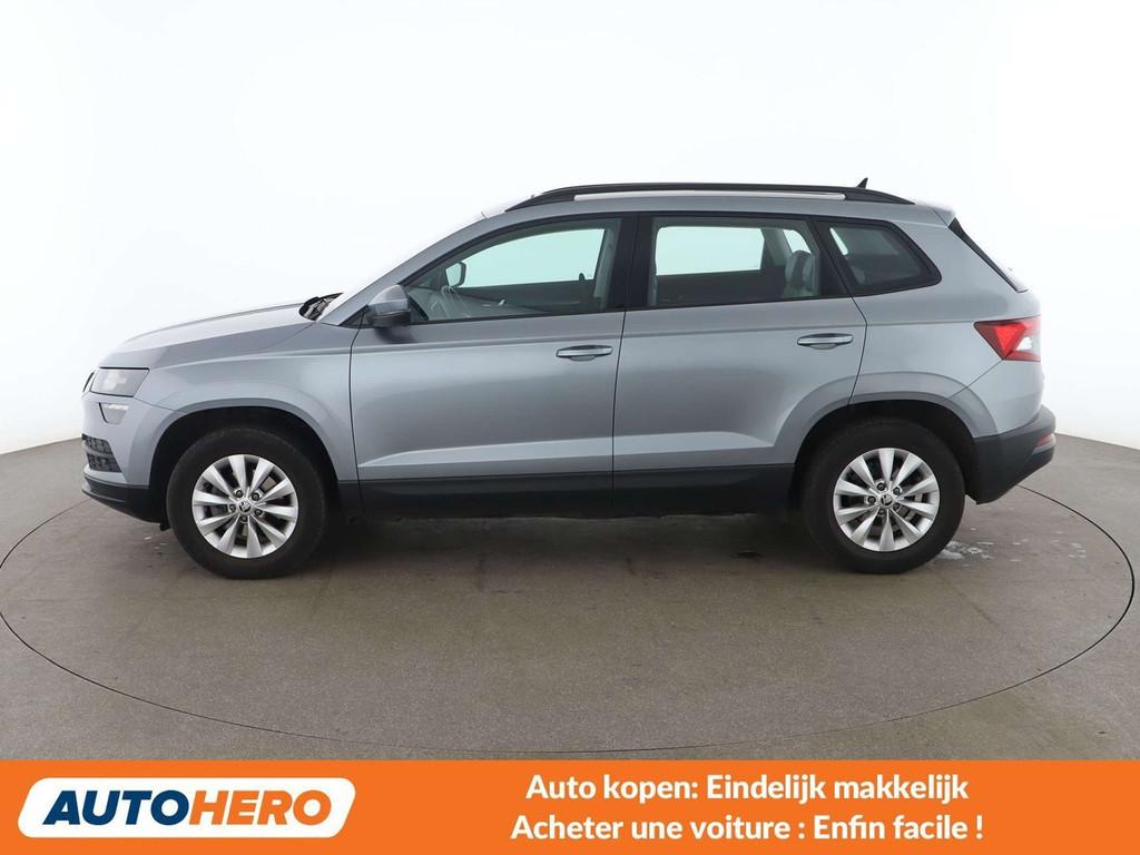 Skoda Karoq 1.5 TSI ACT Ambition (bj 2019, automaat), Auto's, Lichtsensor, 5 zetels, 150 pk, Zilver of Grijs