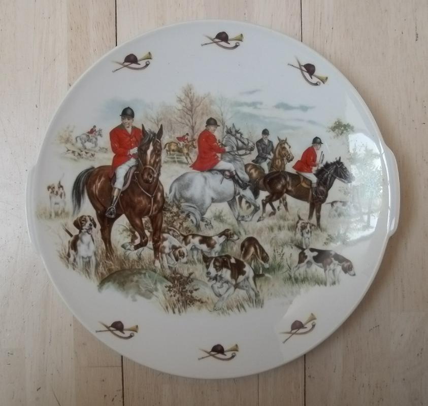 decoratief sierbord met jachttafereel ( Royal Schwabap ), Ophalen of Verzenden