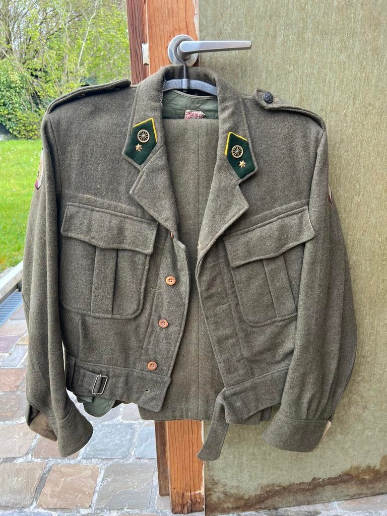 Belgische battledress 1949, Verzamelen, Ophalen of Verzenden
