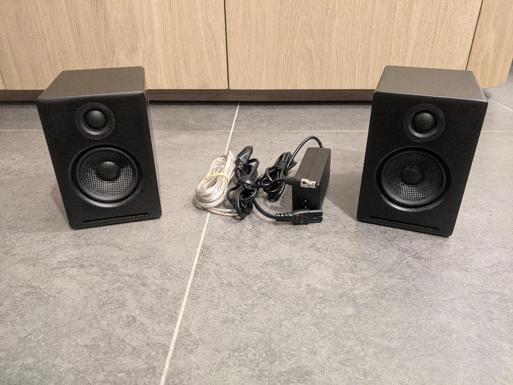 Audioengine A2 (A2+) actieve speakers, Audio, Tv en Foto, Luidsprekerboxen, Overige merken, Gebruikt, Ophalen of Verzenden, Minder dan 60 watt
