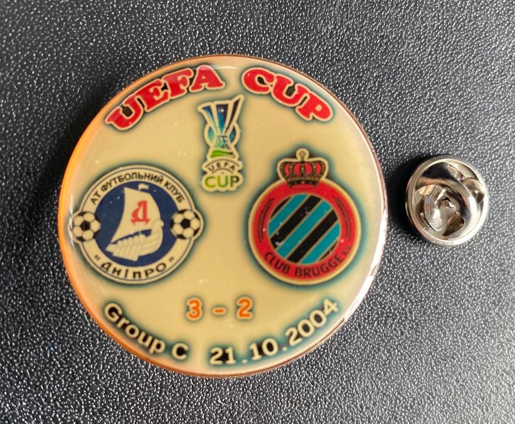 Zeldzame pin Club Brugge 2004 DNIPRO Club Brugge, Ophalen of Verzenden, Zo goed als nieuw
