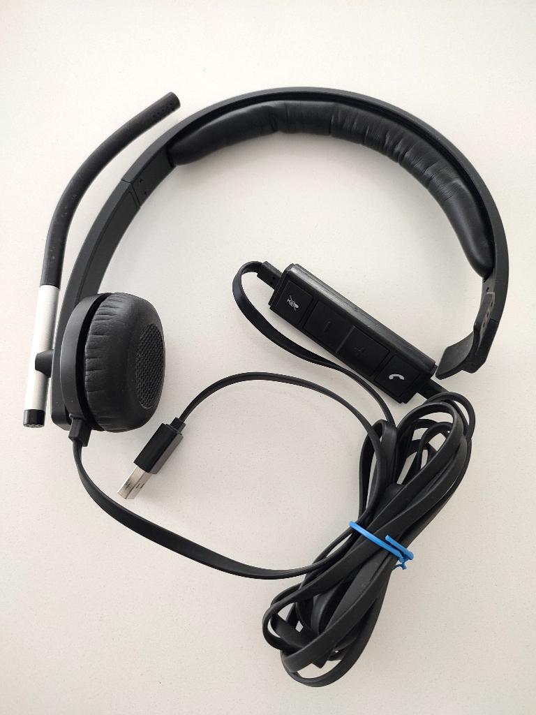 Logitech H650E Mono Headset met USB, Computers en Software, Headsets, Ophalen, Gebruikt