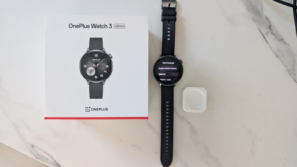 OnePlus Watch 3 (43mm) – 2 weken oud, Oneplus, Zwart, Ophalen of Verzenden, Zo goed als nieuw