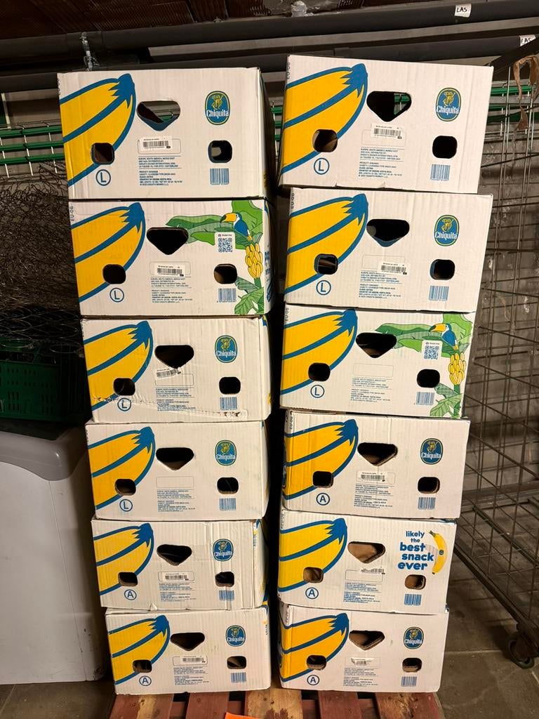 Caisse a banane vides 25 pc, Enlèvement, Comme neuf