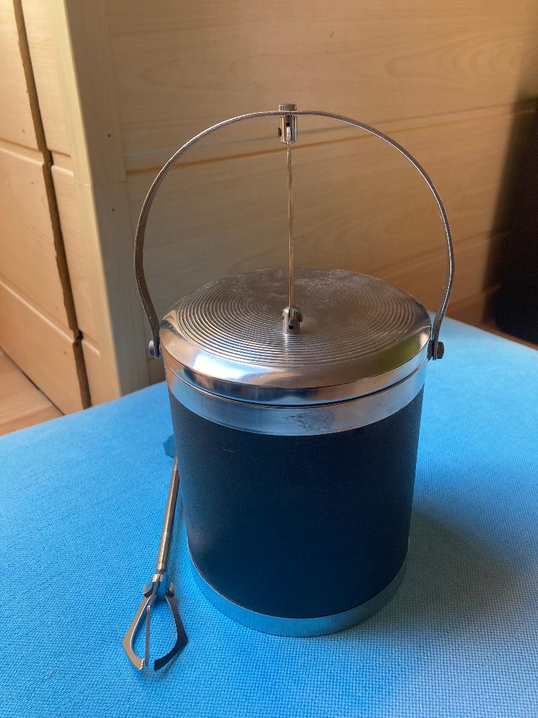 Vintage ijsemmer met tang, Ophalen of Verzenden