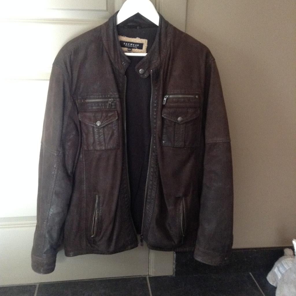 Lederen jas "Oakwood", Kleding | Heren, Grote Maten, Ophalen of Verzenden, Gedragen