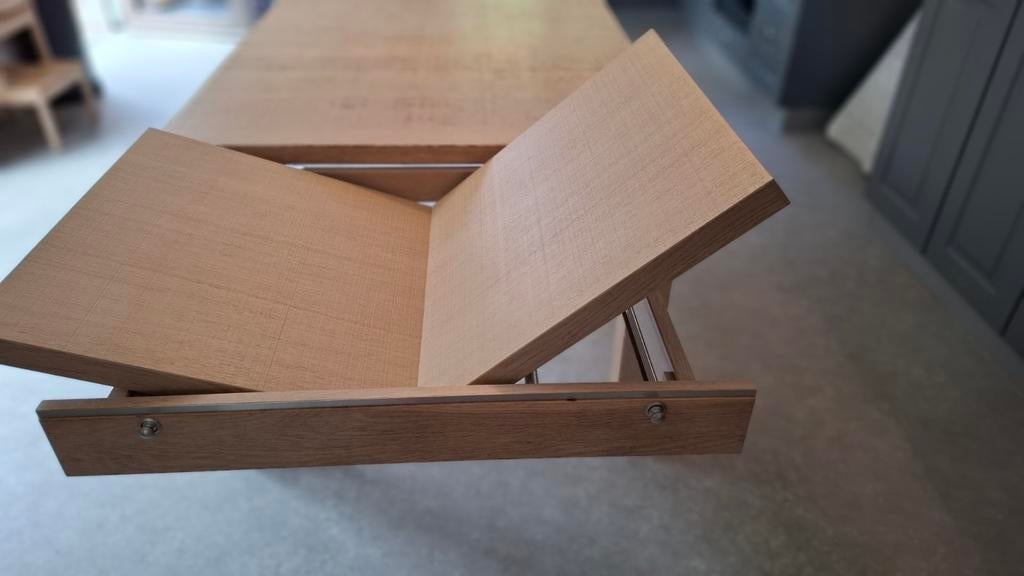 Table avec allonge (6 à 10 places) en bois, Maison & Meubles, Tables | Tables à manger, Enlèvement