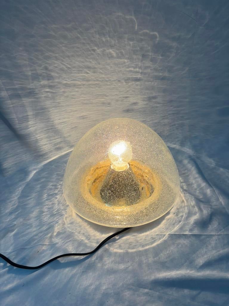 Vintage Hoffmeister bubbelglas lamp jaren '70 space age, Huis en Inrichting, Ophalen of Verzenden, Gebruikt