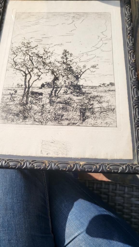 Ets vd Belgische kunstenaar Hippolyte Boulenger, Ophalen