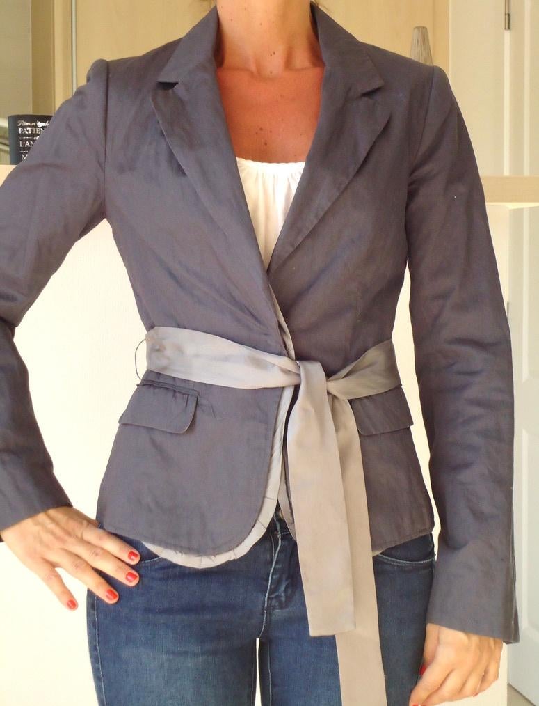 Joli blazer satiné, Enlèvement ou Envoi, Comme neuf, Taille 36 (S), Manteau