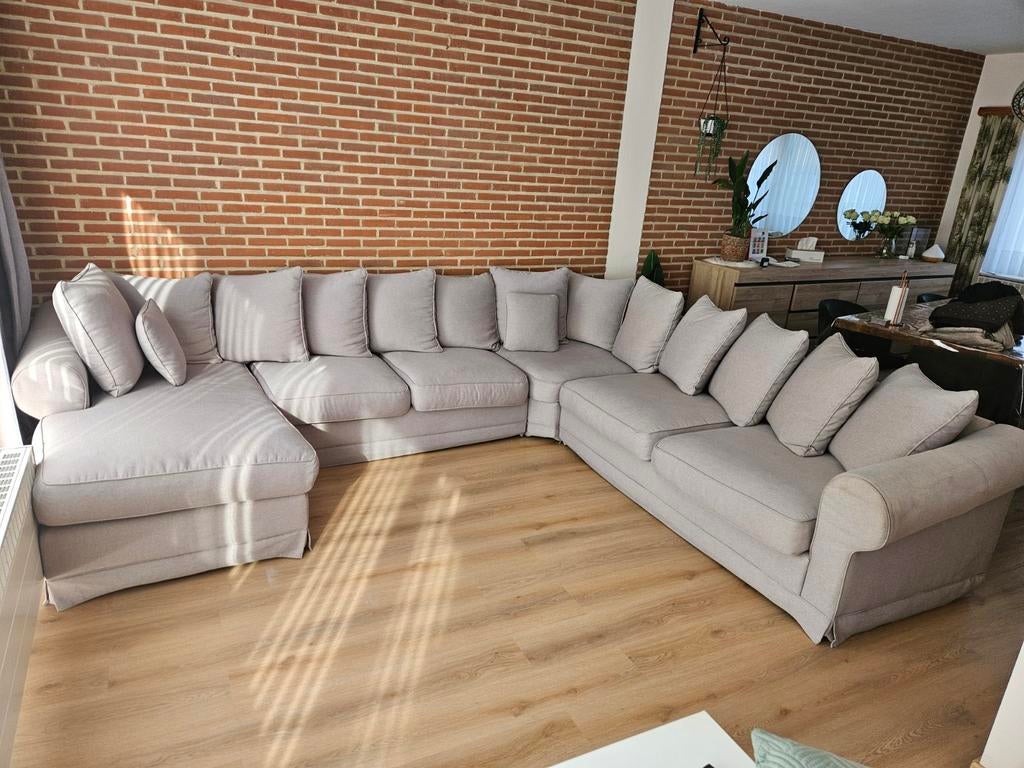 Canapé double angle, déhoussable, Maison & Meubles, Enlèvement, Tissus