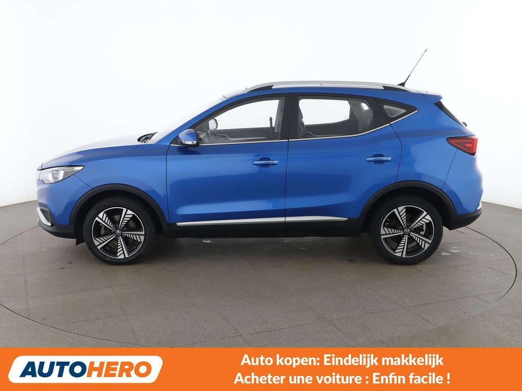 MG ZS electric drive 105 kW Comfort (bj 2021, automaat), Auto's, MG, Gebruikt, Zwart, Leder, 5 zetels