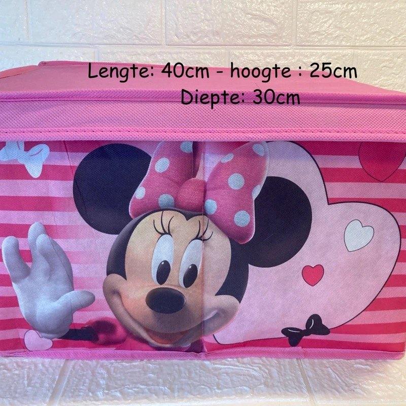Opbergbox roze "Minnie mouse"40x25x30cm/Nieuw, Doos, Nieuw, Minder dan 50 cm, Minder dan 40 cm