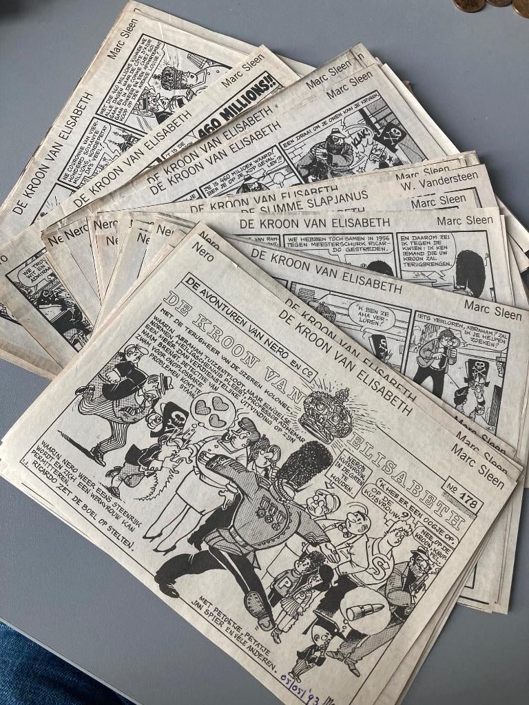 Nero : De kroon van Elisabeth (1993, krantenknipsels), Ophalen of Verzenden, Zo goed als nieuw, Overige typen