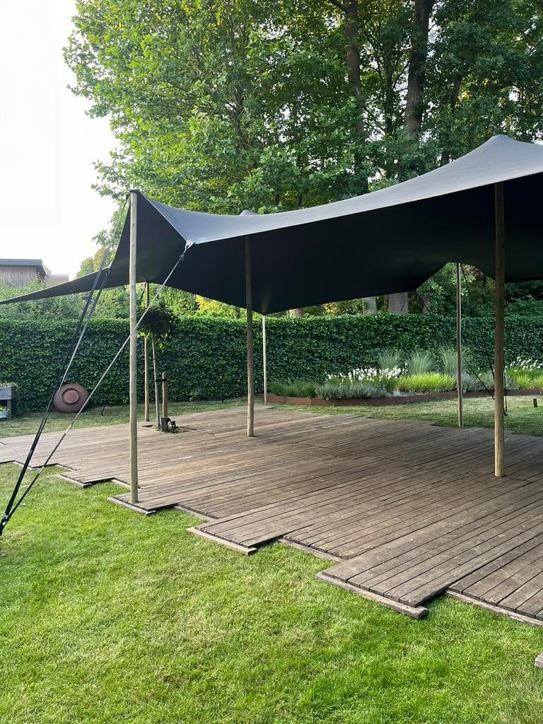 Stretchtent 6,5 x 10, Tuin en Terras, Partytenten, Ophalen, Zo goed als nieuw