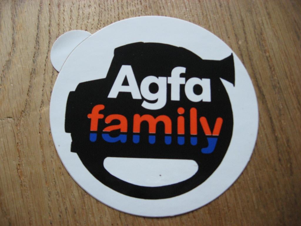 Autocollant pour appareil photo Agfa Family, Collections, Autocollants, Enlèvement ou Envoi, Neuf, Société ou Association