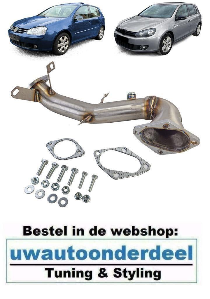 Racing Downpipe RVS Geschikt Voor Volkswagen Golf 6 1.4 TSI, Envoi