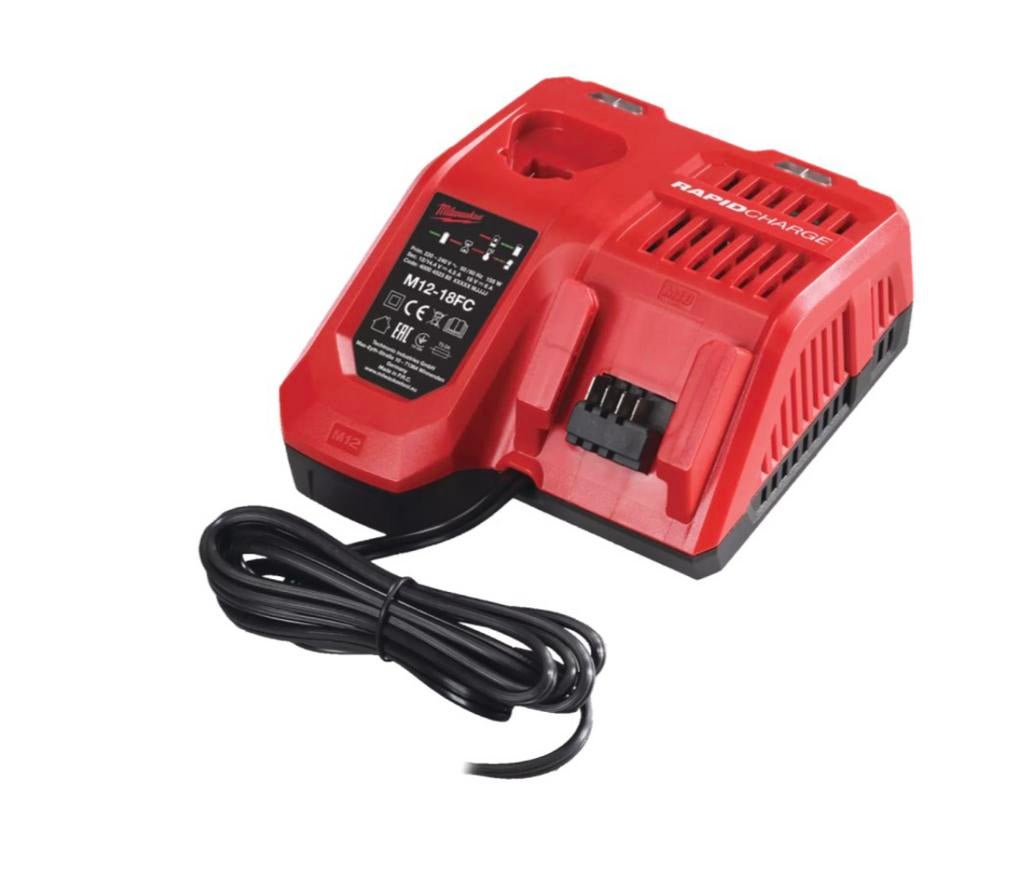 Milwaukee M12-18 FC Chargeur rapide, Ophalen, Zo goed als nieuw