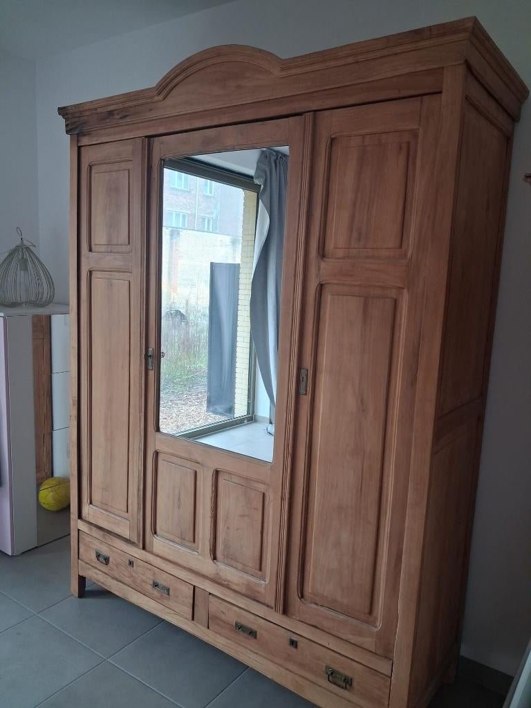 Mooie kleerkast met spiegel, Huis en Inrichting, Kasten | Kleerkasten, Ophalen, Gebruikt, 200 cm of meer, 150 tot 200 cm