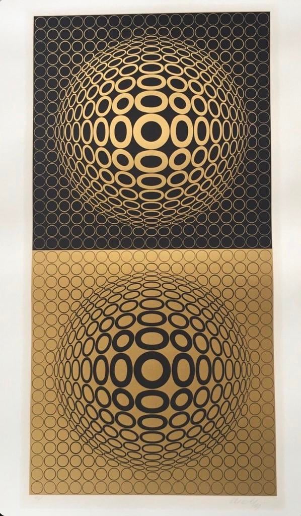 Victor Vasarely Meta VI 1976, Antiquités & Art, Enlèvement ou Envoi, Sérigraphie, Signé