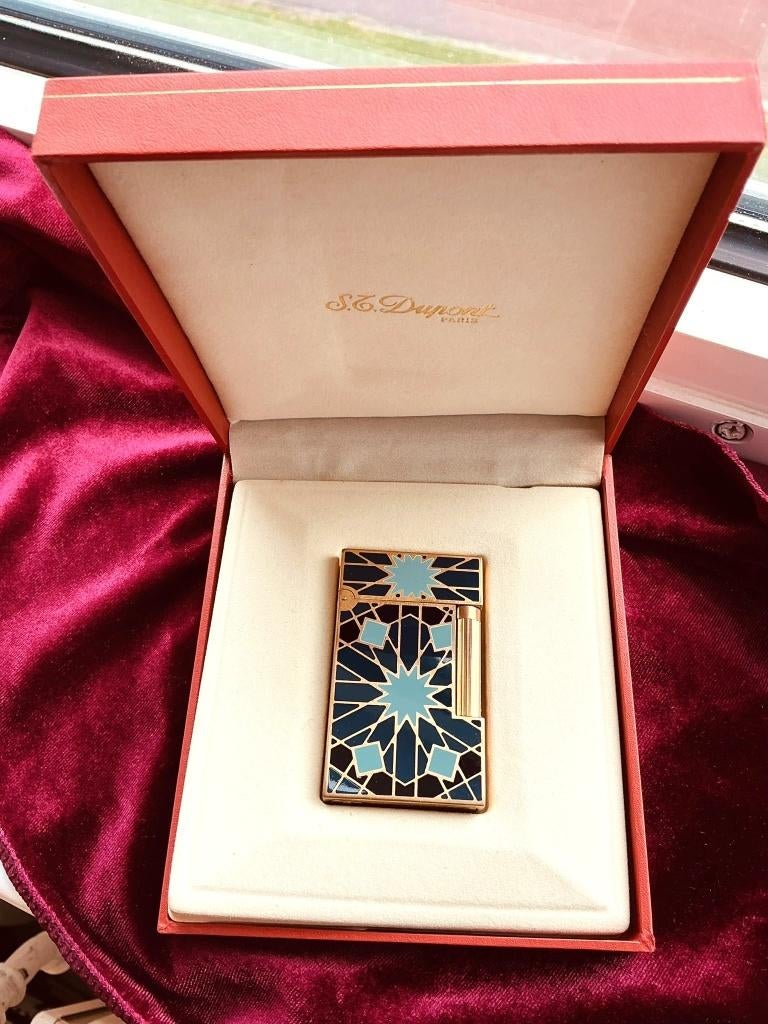 S.T. Dupont – Ligne 2, briquet en laque de Chine.Modèle rare, Collections, Enlèvement ou Envoi, Utilisé, Briquet