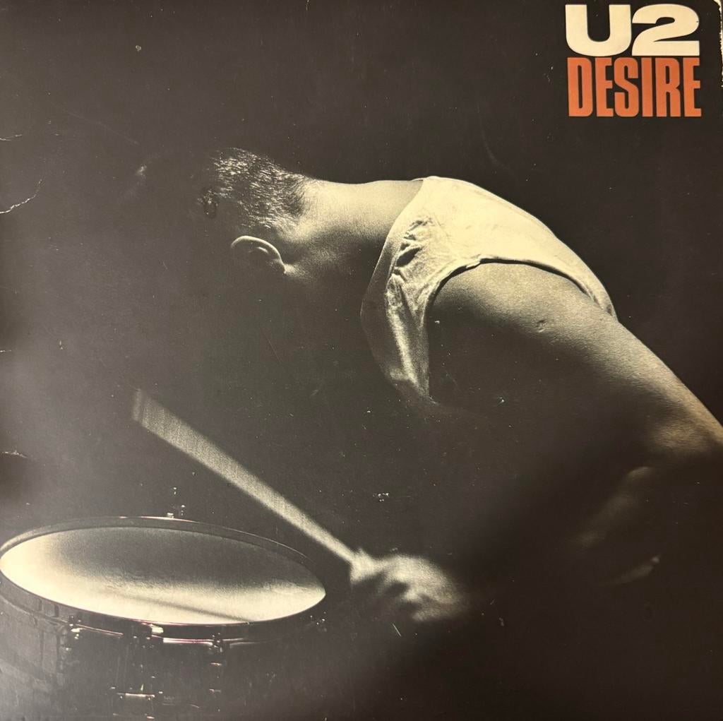 U2 - Disire - Halleluiah here she comes 1988 ( 7” vinyl ), Ophalen of Verzenden, Gebruikt