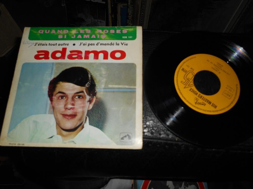 45T 4 pistes ADAMO " Quand les roses...", CD & DVD, Enlèvement ou Envoi