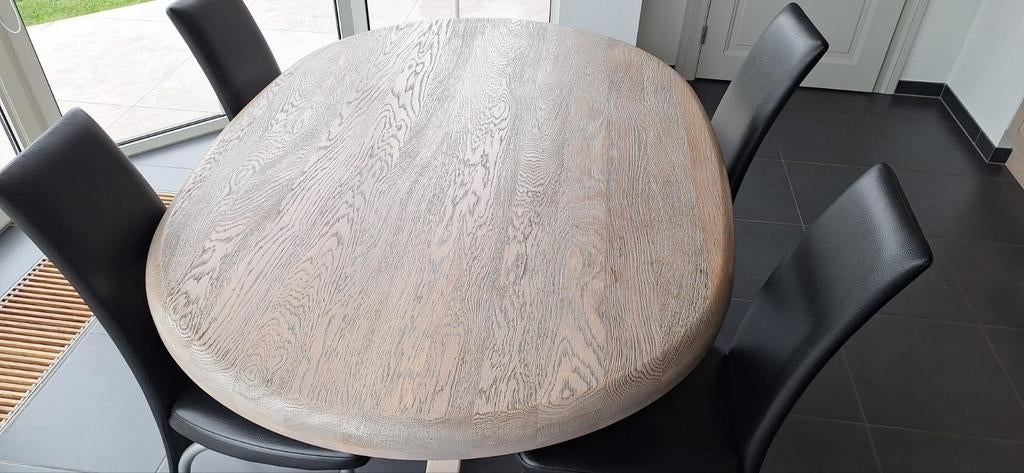 Ovaal eiken tafel, Ophalen, Ovaal