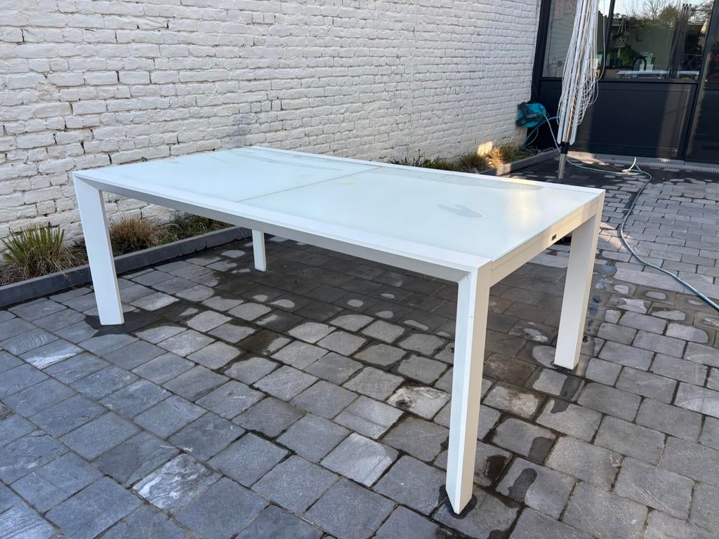 Verstelbare tuintafel, Tuin en Terras, Tuintafels, Ophalen, Zo goed als nieuw